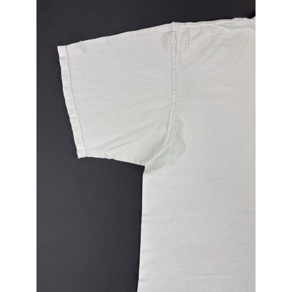 Rare Vintage Y2K Carhartt Hard At Work Thrashed Worn White Shirt Workwear Hype - Picture 9 of 15